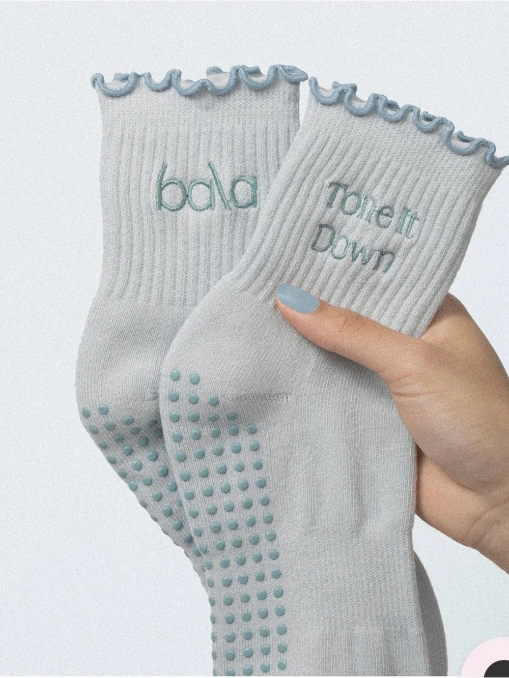 Bala The Frilly Sock in Sea (Size Medium)